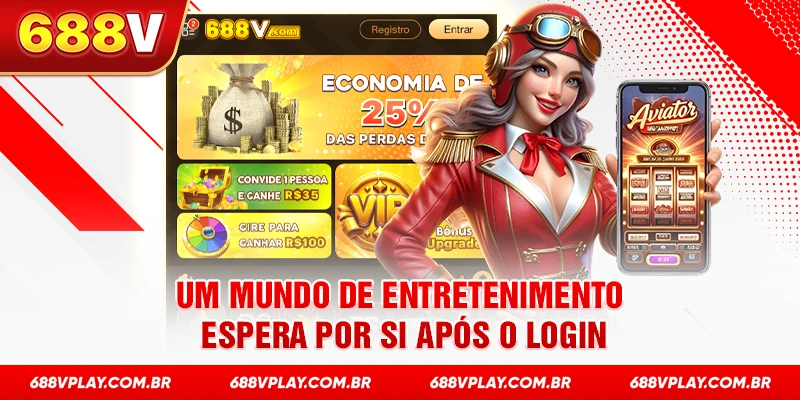 Um mundo de entretenimento espera por si após o login