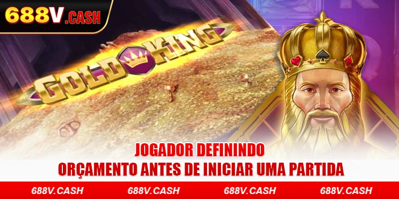 Jogador definindo orçamento antes de iniciar uma partida
